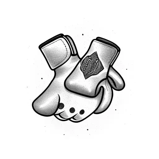 A Boxing Glove Gripping A Stack Of Money