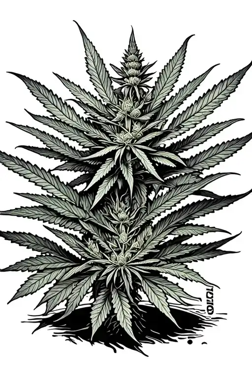 Cannabis Plant Growing