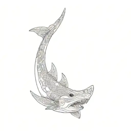 Hammerhead Shark Swimming