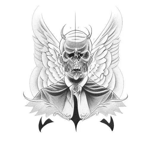 Angel And Devil Whisper Ear Neck