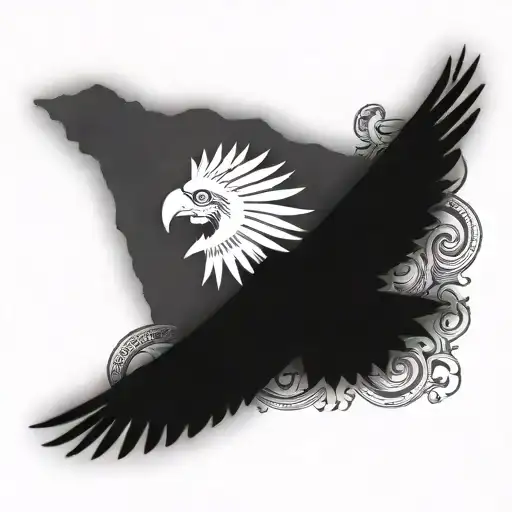 Colombia Indian With Air Force Logo Combined