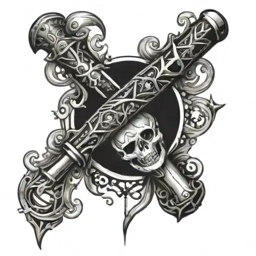 Gothic Magical Weapons Forearm Sleeve