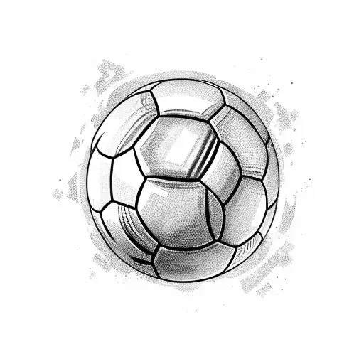 A Sketch Of A Soccer Player Welding