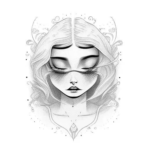 Beautiful Girl Loose Hair