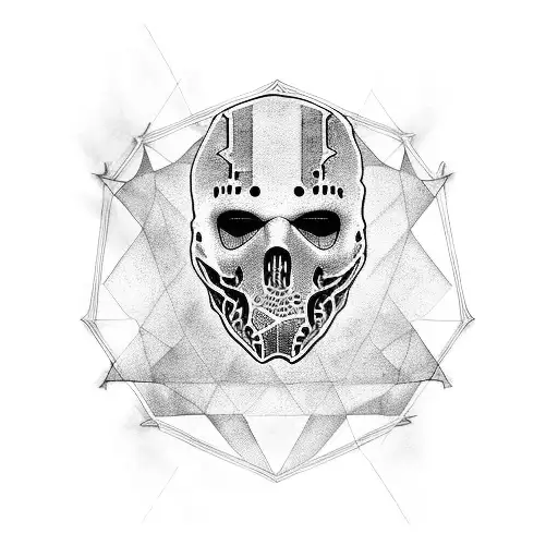 Tattoo Of Jason With Camp Crystal Lake