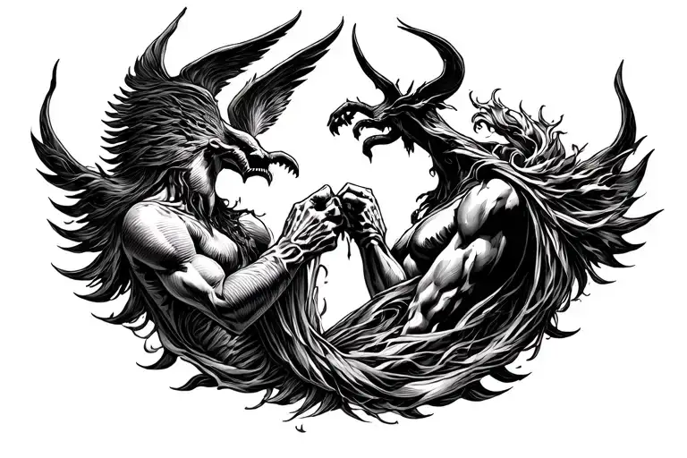 Heaven And Hell Fight