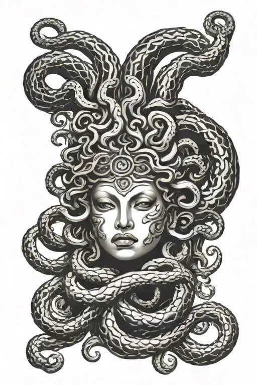 Furious Medusa Busto Using Bandana
