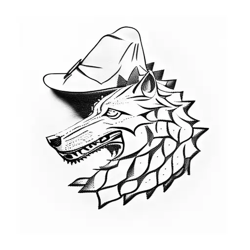 Game Of Thrones Stark Wolf In A Chef's Hat