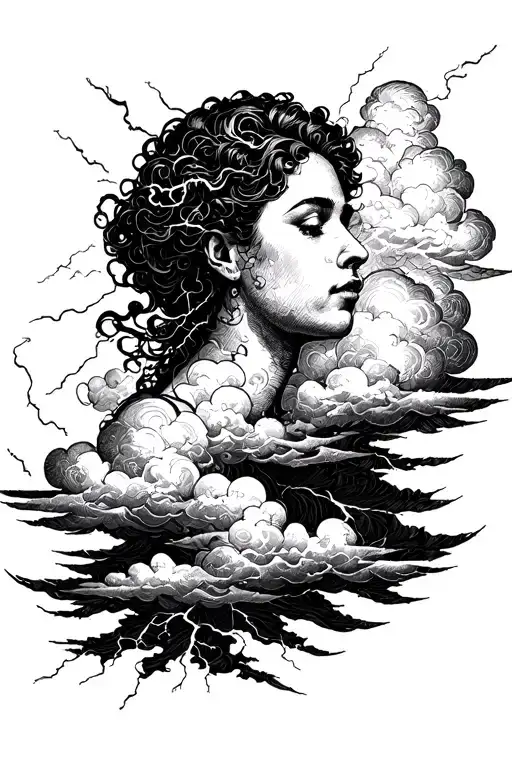 Quote And Clouds And Lightining Storm