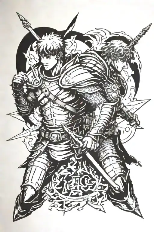 Berserk Guts And Griffith