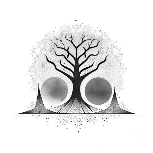 A Tree Made Up Of Various Musical Instruments