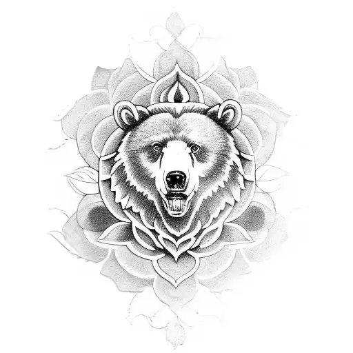 Bear Wolf Daisy Rose