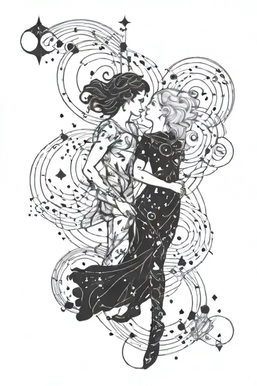 Aquarius Constellation Merging Together