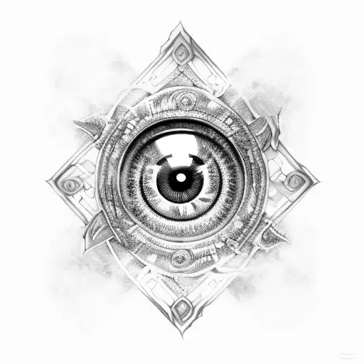 Dragon Eye With Elements Of Steam Punk