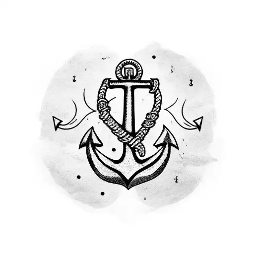 Anchor With Banner Text Liter