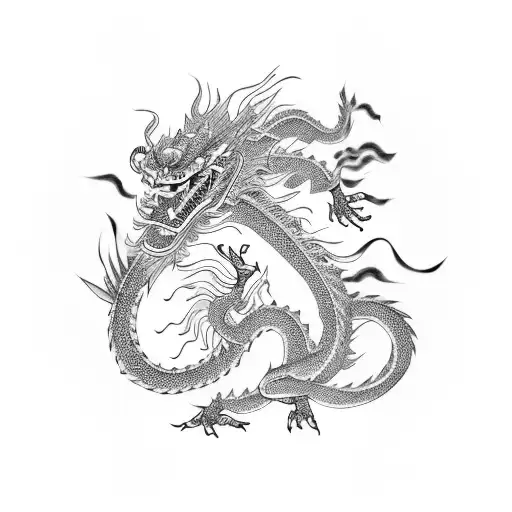 Chinese Dragon Strong And Proud