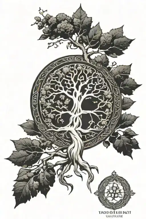 Yggdrasil Tattoo On Arm