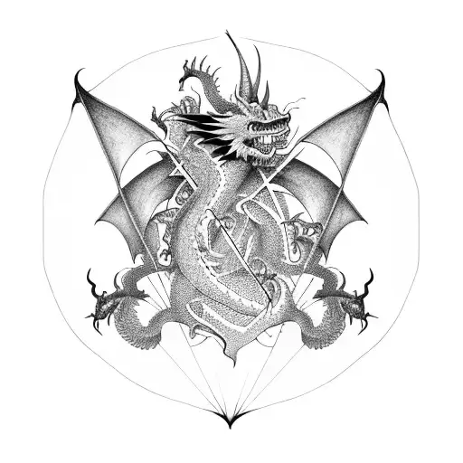 A Mathematical Equation Transformed Into A Dragon