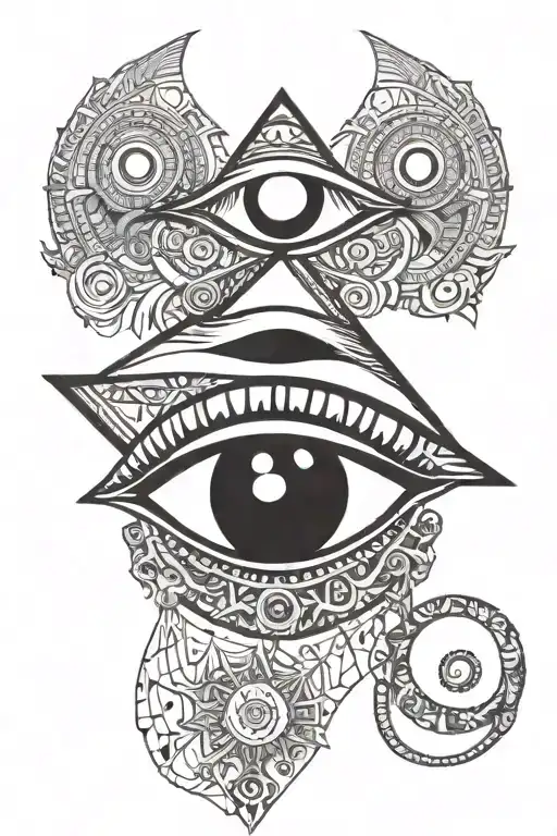 The Eye Of Ra In A Diamond With A Reference To The Moon And The Number 21
