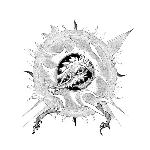 Dragon Eating The Sun