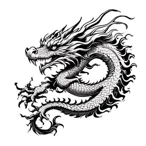 Eastern Dragon Around The Forearm