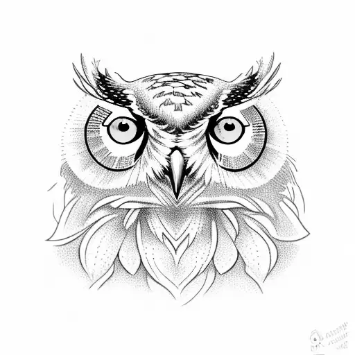 Owl And Flower If Life