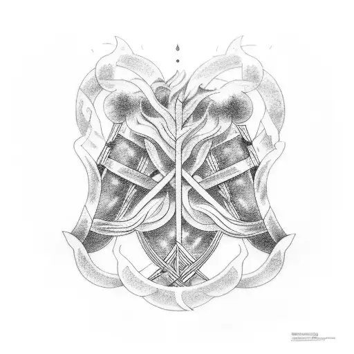 Nordic Mythology Tattoo In The Pubis