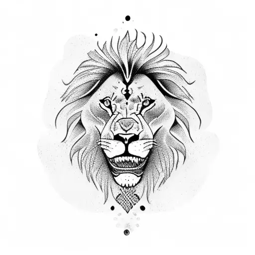 A Lion Wearing A Diving Mask And Flippers