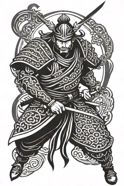 Samurai Warrior Tribal