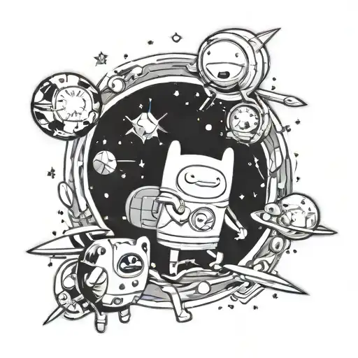 Finn Adventure Time In Space
