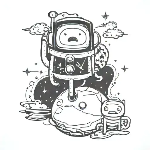 Finn Adventure Time Space Theme
