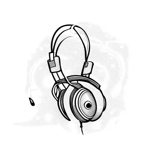 A Ghost Listening To Music With Headphones Symbolizing Strong Passion For Music
