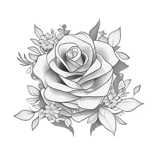 A Wild Flower Bouquet Forming The Shape Of A Book