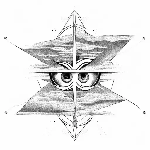 Tree Of Life With An All-seeing Eye In A Triangular Shape
