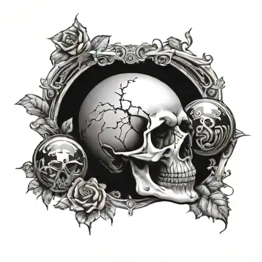 Skull And Crystal Ball