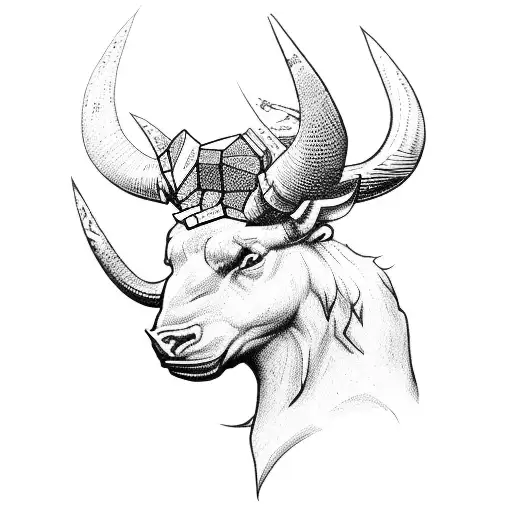 Minotaur With Dice And Axe