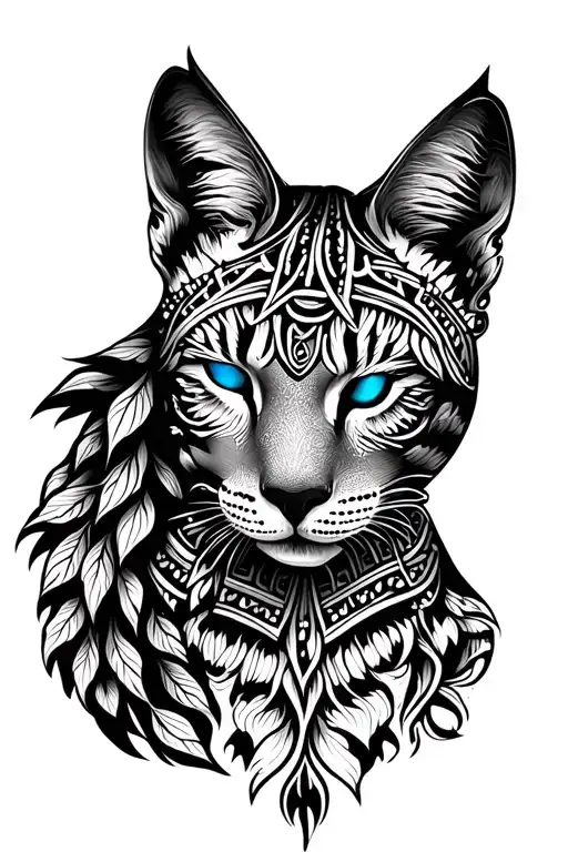 Indian And Lince Bue Eyes Closed