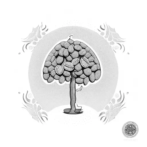 A Coffee Bean Sprouting Into A Money Tree