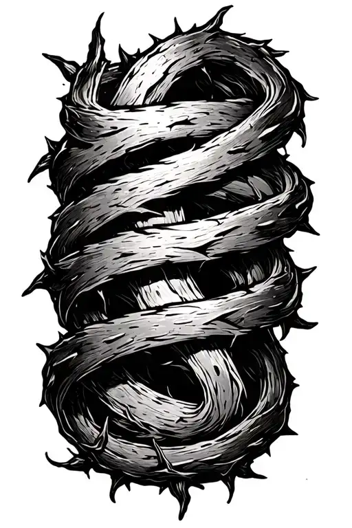 Thorn Vine Wrapping Constricting Strangle Thorn