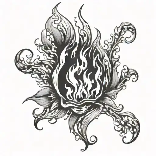 Water Fire Flames Nature