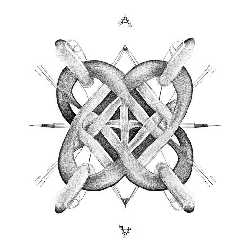A Dna Double Helix Intertwined With Guitar Strings