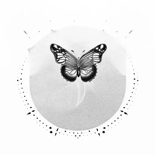 Butterfly Over The Sun