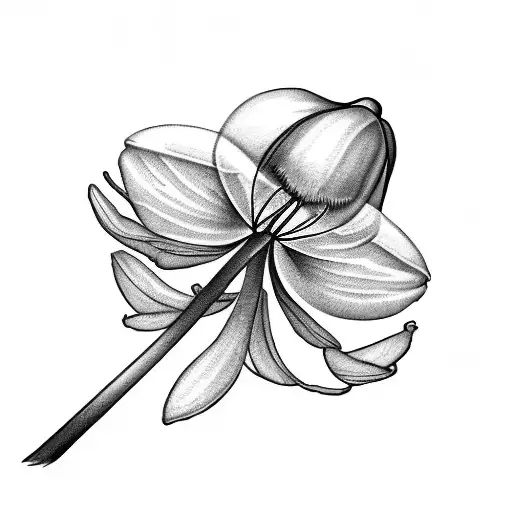 A Realistic Snowdrop Flower With Delicate Watercolor Brushstrokes