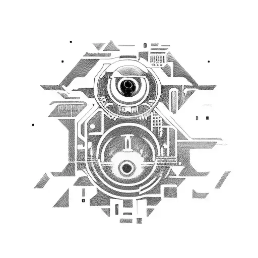 A Futuristic Cyberpunk Cityscape With A Menacing Anime-inspired Monster Emerging From The Shadows