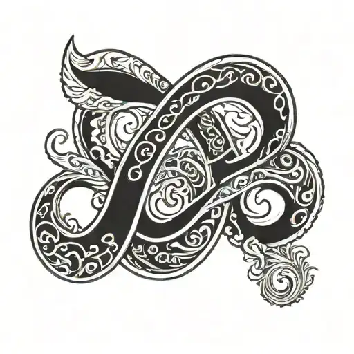 Initial T With Infinity Symbol