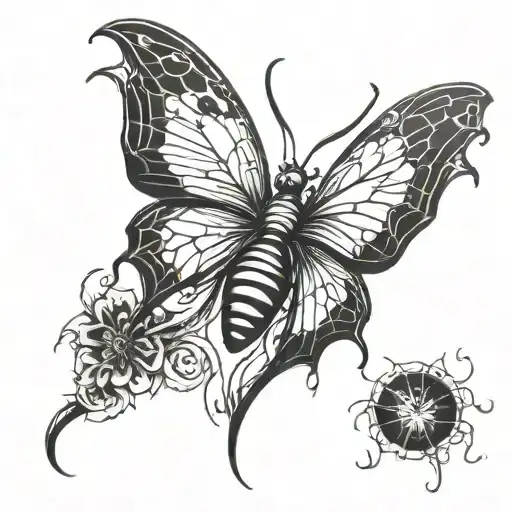 Spider With Butterfly Wings