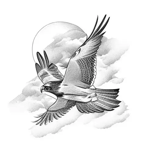 A Majestic Hawk Soaring Through The Sky