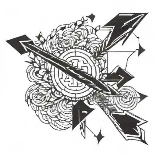 Liam Payne's Arrow With The Word Teardrops