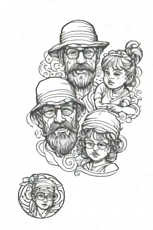 Father Son And Daughter