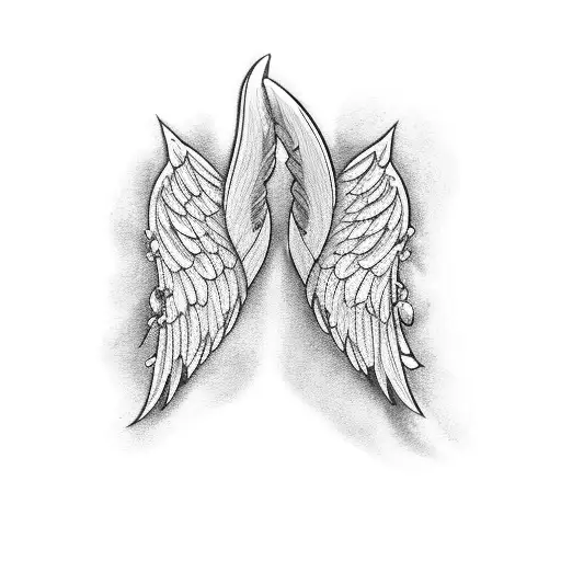 Angel Wings Love Forever